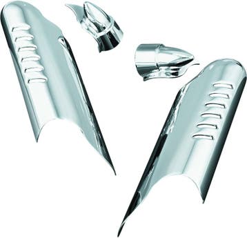 Kuryakyn Lower Leg Deflector Shields 00-13 Touring Chrome, Ophalen of Verzenden, Nieuw