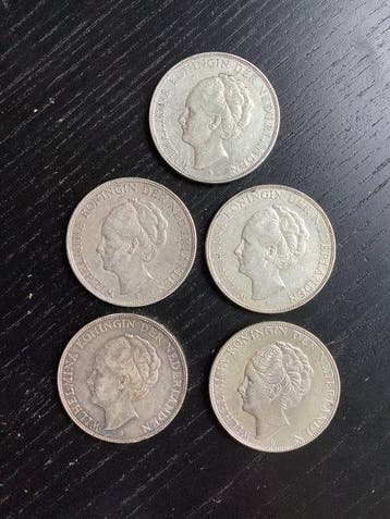 Nederland. Wilhelmina. 2 1/2 Gulden 1929-1933 (Zonder, Postzegels en Munten, Munten | Nederland