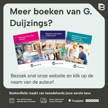 Bedrijfseconomisch rekenen in de retail 1 / niveau 4 /, Boeken, Verzenden, Gelezen, G. Duijzings