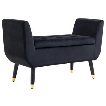 TRUUSK Luxe Gestoffeerde Zitbank met Opbergruimte - Velvet P, Huis en Inrichting, Verzenden, Nieuw