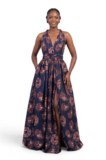 Afrikaanse print Infinity Multiway Maxi Jurk - Verstelbare S, Kleding | Dames, Rokken, Ophalen of Verzenden, Nieuw