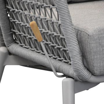 Monza stoel bank dining loungeset 6 delig verstelbaar latte, Ophalen of Verzenden, Nieuw