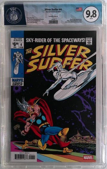 The Silver Surfer #4 - Facsimile Edition - EGC 9.8 - 1, Boeken, Nieuw