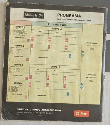1974 Ediciones Vulcano World Cup München 74 - Spanish, Nieuw