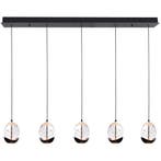 High light | Hanglamp | Helder | Clear Egg | 5 lichts, Huis en Inrichting, Lampen | Hanglampen, Nieuw, Ophalen of Verzenden, Glas