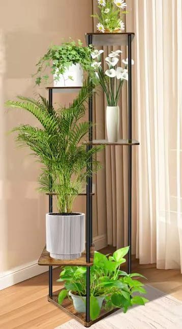 Plantenrek 4–6 lagen van hout en metaal – voor binnen, Verzenden, Nieuw