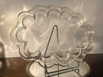 french production probable Legras/Daum - Dienblad - Kristal, Antiek en Kunst