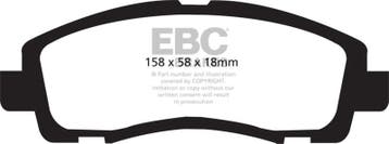 EBC 05-14 Honda Ridgeline 3.5 Greenstuff Front Brake Pads, Ophalen of Verzenden, Nieuw