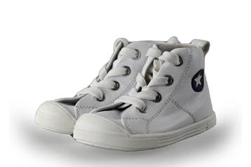 Jopper Hoge sneakers Jongens in maat 21 Wit, Verzenden, Schoenen, Zo goed als nieuw, Jongen of Meisje