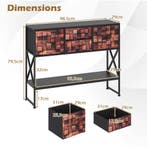 LIVSK Haltafel - Modern Design - 4 Stoffen Lades - Verstelba, Antiek en Kunst, Verzenden