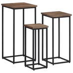 Teakhout Plantenstandaard Set | Tweedekansje | OP=OP, Minder dan 60 cm, Nieuw, Ophalen of Verzenden, Binnen