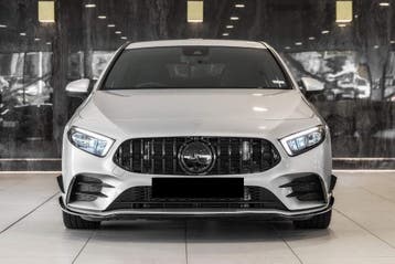 Grill voor Mercedes A-Klasse W177 2018-2022 | glans zwart