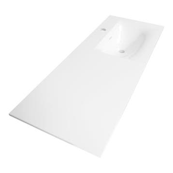 Brauer Glacier Wastafel Asymmetrisch - 120 met 1 Spoelbak, Ophalen of Verzenden, Nieuw