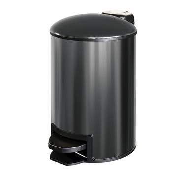 Brauer Pedaalemmer - 3 Liter - Gunmetal Geborsteld, Ophalen of Verzenden, Nieuw, Rvs