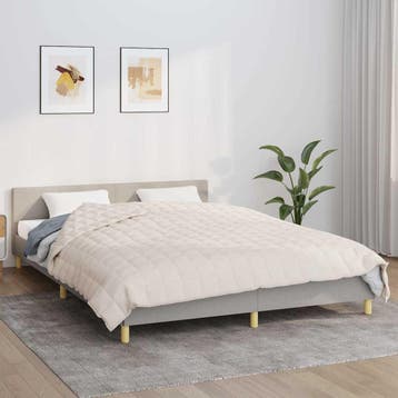 vidaXL Verzwaringsdeken 200x225 cm 13 kg stof, Verzenden, Nieuw