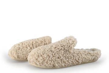 Manfield Pantoffels in maat 39 Beige, Verzenden, Beige, Zo goed als nieuw, Pantoffels of Sloffen