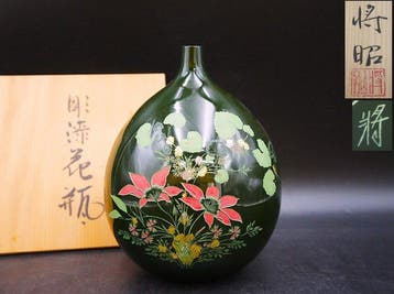 Vaas - Hout, lak - Japan - Hiroshi Murata - Sanuki lakwerk