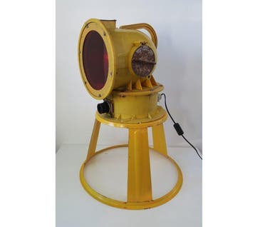 Staande lamp - Glas, Staal, Aluminium, Plastic - Een, Antiek en Kunst