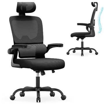 Ergonomische Bureaustoel met Opklapbare Armleuningen, Verzenden, Nieuw