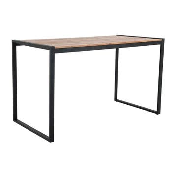 Statafel | Hout/Staal | Acaciahout Blad | Zwart Frame |, Verzenden, Nieuw in verpakking