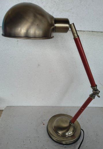 Tafellamp - Verguld messing - Architectenlamp