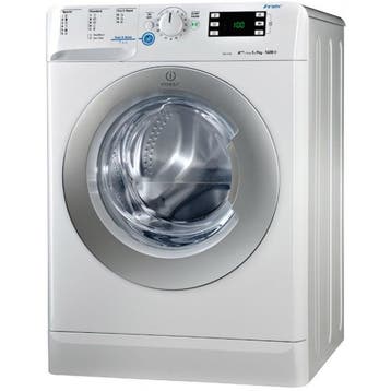 Indesit XWE81683XWSSS - Wasmachine - 8 kg - 1600 tpm, Witgoed en Apparatuur, Ophalen of Verzenden, Zo goed als nieuw, Voorlader