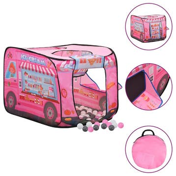 vidaXL Kinderspeeltent met 250 ballen 70x112x70 cm roze, Kinderen en Baby's, Verzenden, Nieuw