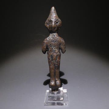 Achaemenidisch Brons Belangrijke figuur, ex-voto. 9,7 cm