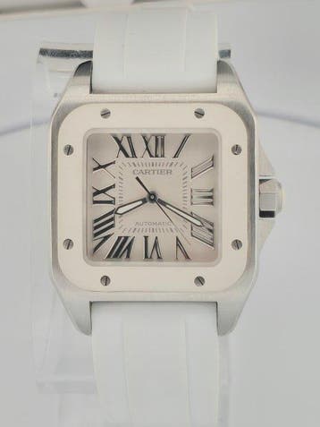 Cartier - Santos 100 - Box - Men - 2878 - Heren - 2005, Nieuw