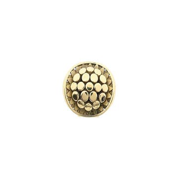 Vintage gouden schuifhanger met organisch patroon, Sieraden, Tassen en Uiterlijk, Bedels, Ophalen of Verzenden, Gebruikt, Goud