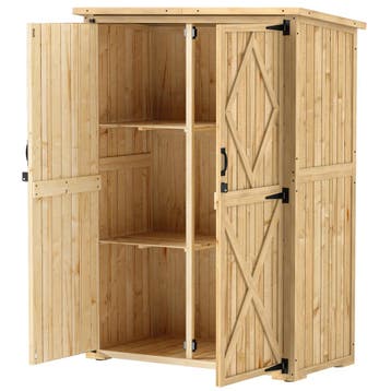 Tuinkast Hout, Gereedschapsschuur Met Afsluitbare Dubbele De, Verzenden, Nieuw