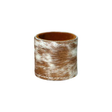servetring koehuid bruin 5cm, Verzenden, Nieuw