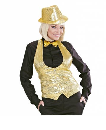 Gouden Glitter Gilet Dames, Ophalen of Verzenden, Nieuw