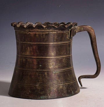 Ottomaanse tankard, brons met patina, 19e eeuw - Brons -