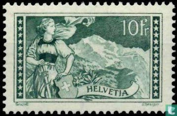 Zwitserland - Helvetia en de Jungfrau - 1931, Verzenden, Postfris