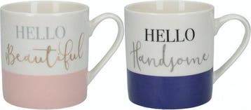 2dekans | Kitchencraft Mokken Ava & I 295 Ml Keramiek, Ophalen of Verzenden, Nieuw