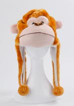 Muts Flappen Aap Bruin Laplander met Oortjes Bruin Aapje Bon, Ophalen of Verzenden, Nieuw