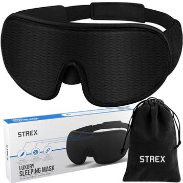 Strex Luxe Slaapmasker - 3D Ergonomisch - 100% Verduisterend, Verzenden, Nieuw