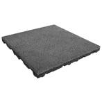Rubber tegel 75 mm - 50 x 50 cm - Grijs, Verzenden, Nieuw