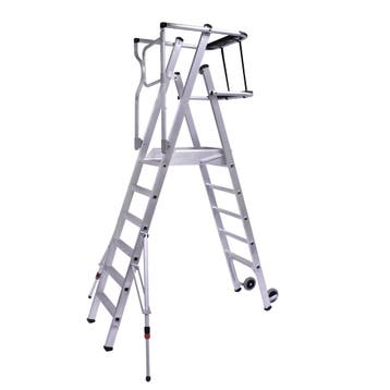 Alumexx Protect magazijntrap 3 t/m 8 treden, Doe-het-zelf en Verbouw, Ladders en Trappen, Verzenden, Nieuw, Trap