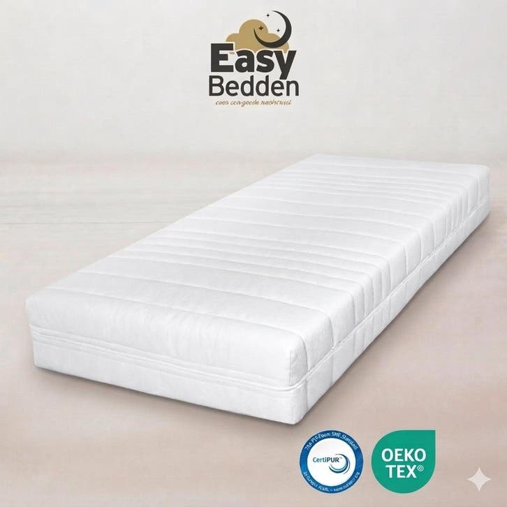 Fortezza Koudschuim Hybride Matras 90x200 14 cm, Huis en Inrichting, Slaapkamer | Matrassen en Bedbodems, 90 cm, 200 cm, Nieuw