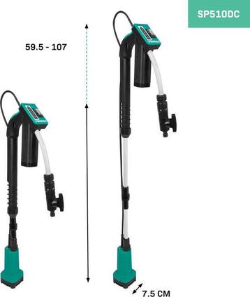 2dekans | VONROC Regentonpomp 12V met accu - 50W - 1500 lt/u, Ophalen of Verzenden, Zo goed als nieuw