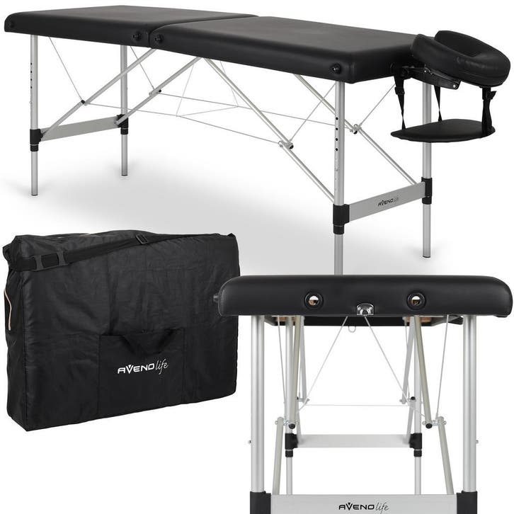 Aluminium Massagetafel - Inklapbaar/Draagbaar - Tot 250kg, Sport en Fitness, Massageproducten, Massagetafel, Nieuw, Ophalen of Verzenden