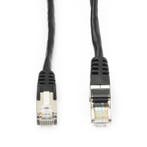 Netwerkkabel |  Cat5e F/UTP | 0.5 meter (100% koper, Zwart), Computers en Software, Pc- en Netwerkkabels, Verzenden, Nieuw