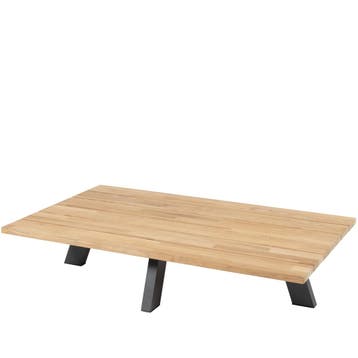 Cosmic rechthoekige loungetafel  teak slate antraciet, Tuin en Terras, Tuintafels, Ophalen of Verzenden, Nieuw, Teakhout