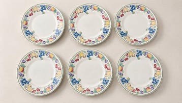 Villeroy & Boch - RARE 6 Grandes assiettes - Tafelservies