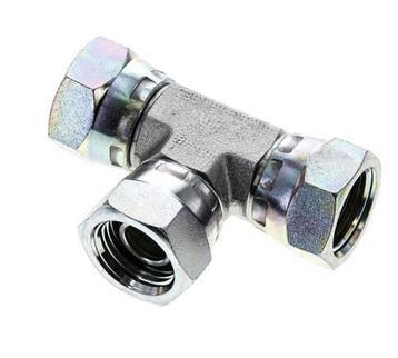 T-koppeling G1/2 Binnendraad Staal hydrauliek 300bar, Verzenden, Nieuw