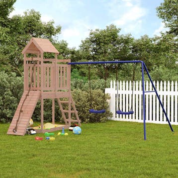 vidaXL Speelhuis massief douglashout, Kinderen en Baby's, Speelgoed | Buiten | Speeltoestellen, Verzenden, Nieuw