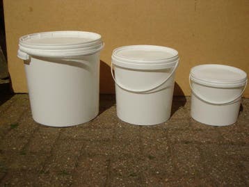 Emmer / Emmers met deksel, 5, 10, 20 liter. NIEUW, Ophalen of Verzenden, Nieuw, Overige typen