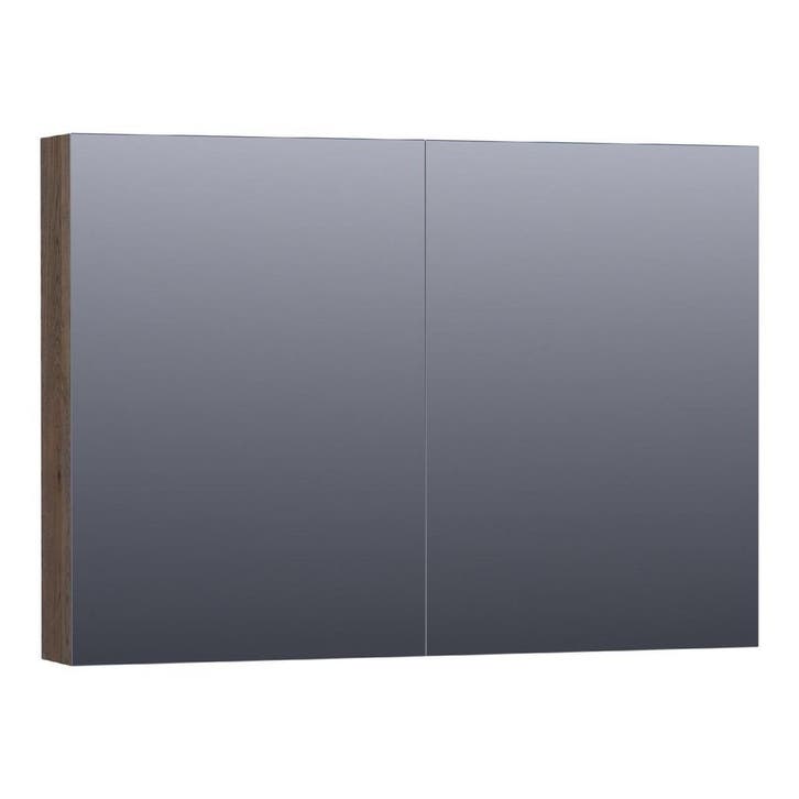 Brauer Impress Spiegelkast 100 cm - zonder Verlichting - Met, Huis en Inrichting, Badkamer | Badkamermeubels, Nieuw, Ophalen of Verzenden
